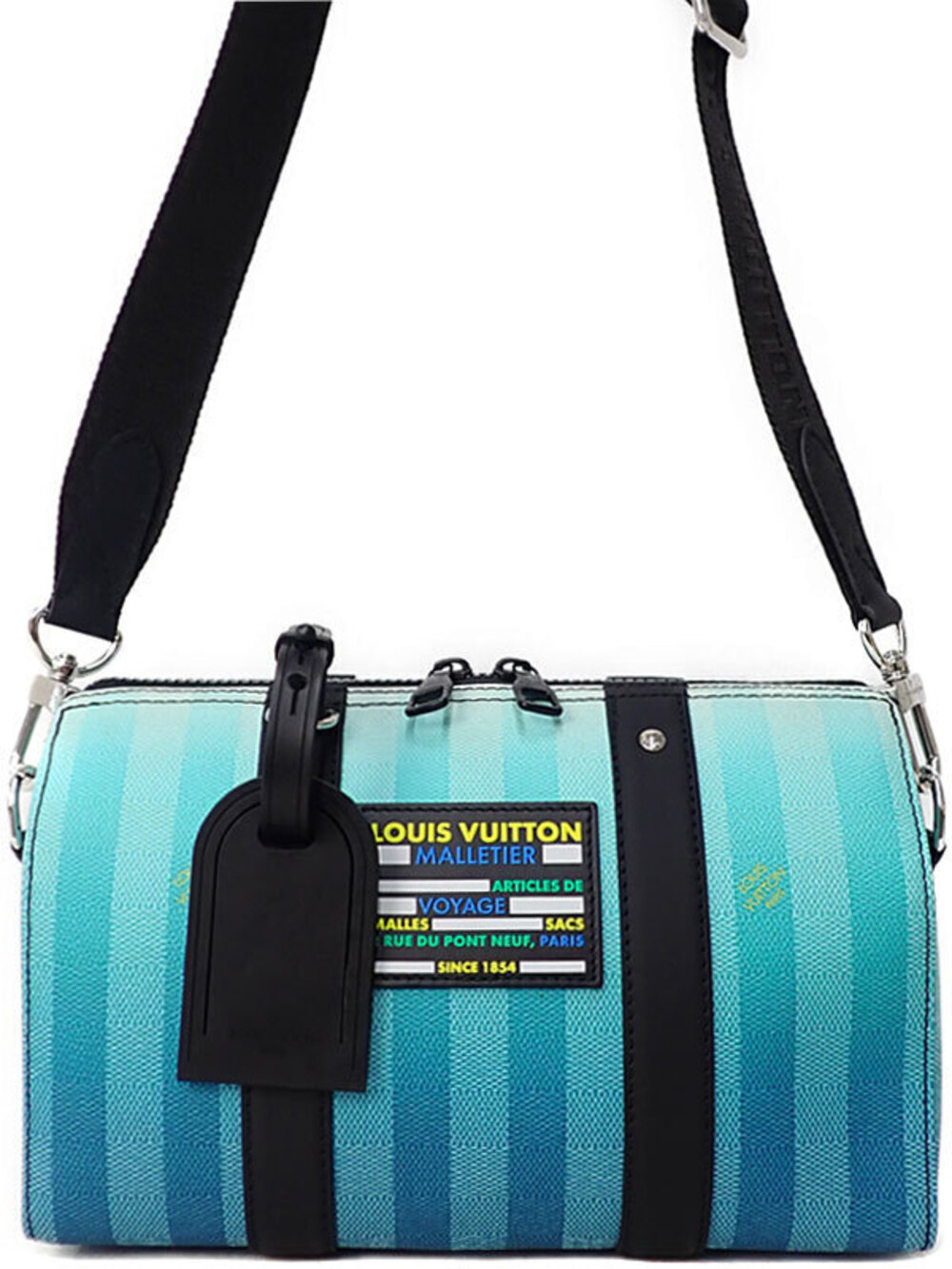 Louis Vuitton Damier Stripe City Keepall Shoulder Bag